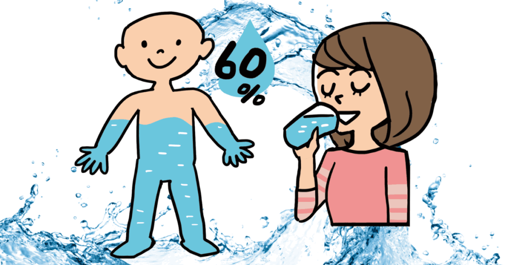 朝一番にコップ1杯の水+ゆったりストレッチ