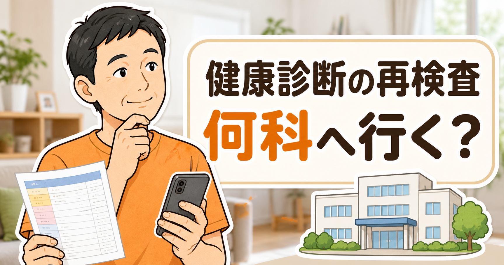 健康診断で再検査と言われたら何科